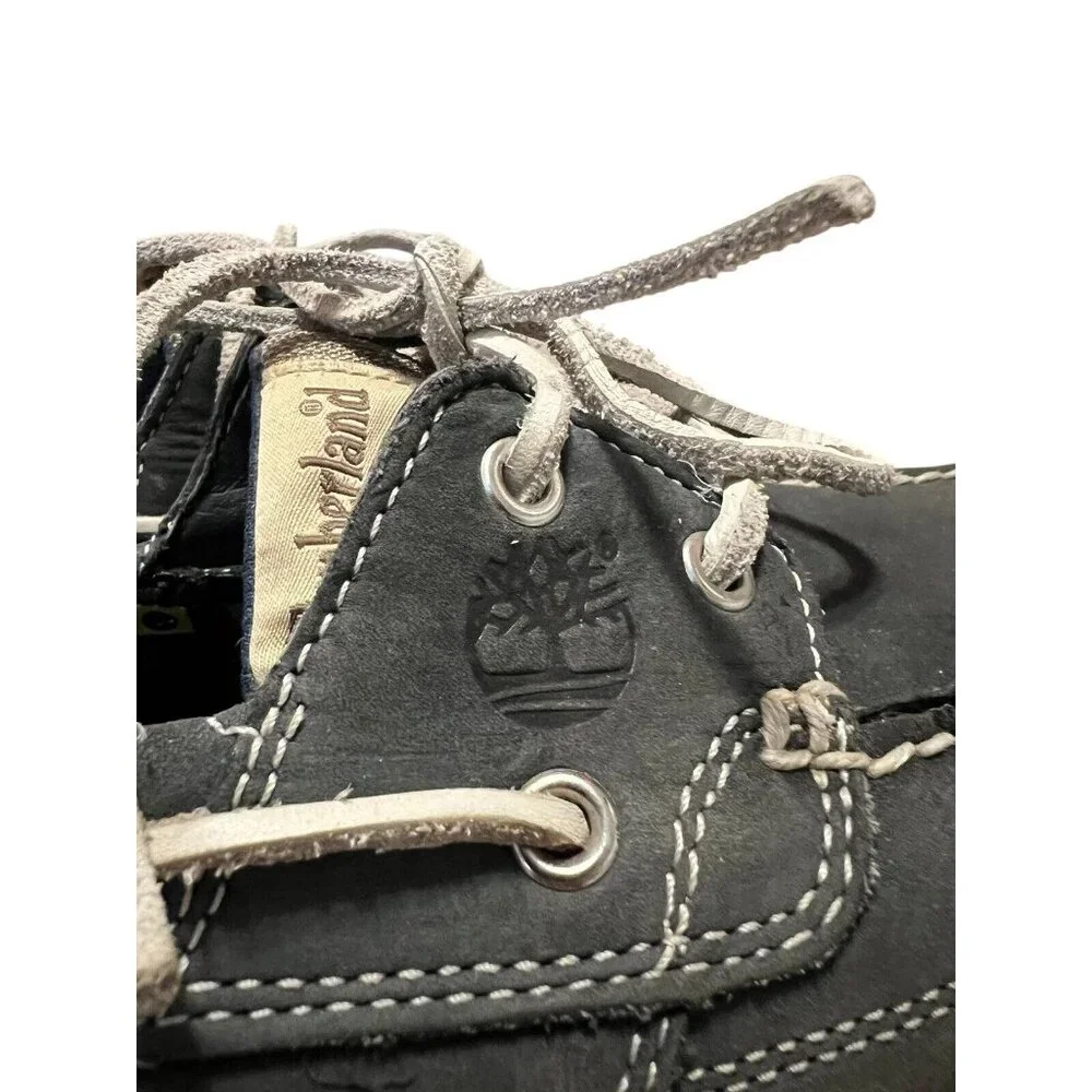 Timberland Earthkeepers Dark Gray Leather Moccasin Deck Shoes Size‎ 7.5 M